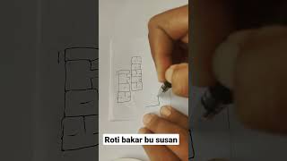 roti bakar bu susan #shorts #art #tulisan