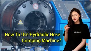 32NC Hydraulic Hose Crimping Machine Operate Steps Introduction Video