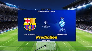 Barcelona vs Dynamo Kyiv ● eFootball 2022 - Champions League | Prediction Gameplay