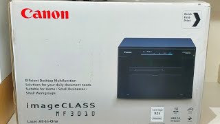 Canon imageClass MF3010 Laser Printer Unboxing & Installation