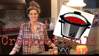 Crockpot Chili Recipe| Crocktober Collab!