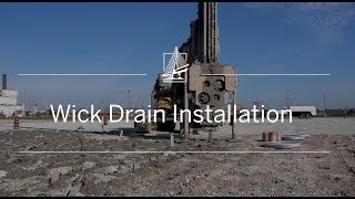 Wick Drain Installation