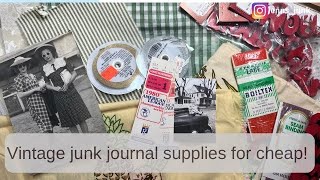 Junk journal supply estate sale haul #thriftedtreasures #thriftythursday