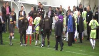 Stade de Reims-Istres,05/11/2011, de rage , Istres quitte le terrain.....