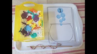 Montessori inspired shelf activities for preschoolers