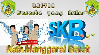 Daftar Peserta yang lolos SKB kab. Manggarai Barat