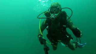 Fun diving at local quarry, Sep 2019.