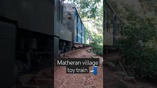 touch by touch view of toy train in matheran village #hiking #travel #horseriding #vlog