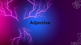 adjective