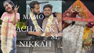 Mamo ka achanak se nikkah | bohot maza aya | #editing#lifecaptured#like#subscribe#nikkah#love#foryou