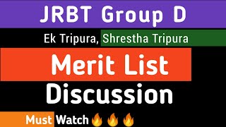 JRBT Group D Final Merit List Discussions😍