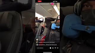 Charleston White went live on the plane