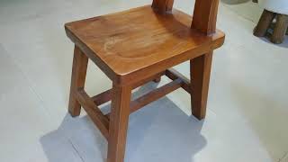 Set Suar Designer A-Shaped Solid Wood Chair