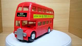 Vintage OK Toy from the 60's - Double-Decker London Bus [Plastic - Battery Operated] - 2022-10-08