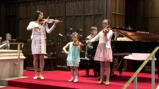 Orli, Arielle & Eden Silverberg, violin trio - Two Grenadiers by Schumann