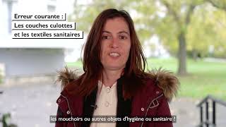 Bien trier pour recycler - Gestion des déchets CCST - Les couches et les papiers souillés