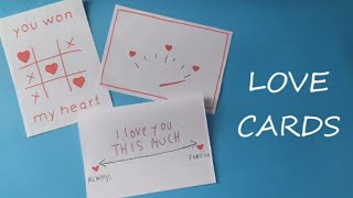 Love cards for Valentine's day 2024 | Cute and minimal handmade card ideas