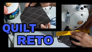 QUILT RETO SEM MARCAÇÕES / SEM FITA CREPE Dica incrível.