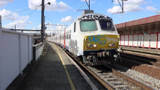 NMBS MS75 843+MSCR 989 vertrekken van Antwerpen-Berchem