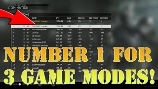 RANK NUMBER 1 IN 3 GAME MODES! HC DOM KC AND TDM!