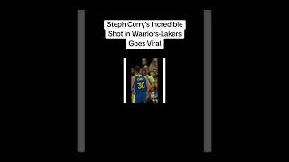 Steph Curry's Incredible Shot in Warriors-Lakers Goes Viral💞#nba #basketball #shorts #trending