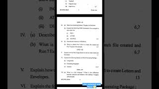 BCA 1st semester question paper 2022#viral#panjabuniversity