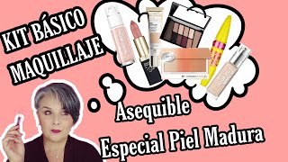 KIT BÁSICO MAQUILLAJE ASEQUIBLE(LOW COST)/ESPECIAL PIEL MADURA