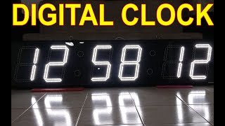 DIGITAL CLOCK 12 INCH 6 DIGIT 1 SIDE - CLK12D6SWW