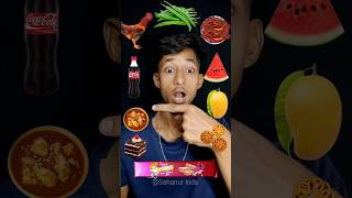 Emoji Eating Challenge 😋 ||🌶️🐔🍗🍫 ,🍉🥭🧁🍷#shorts #asmr #food #mukbang #youtubeshorts