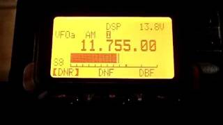 Radio Exterior de Espana 11755 kHz in Russian, TX from Noblejas, 350kW