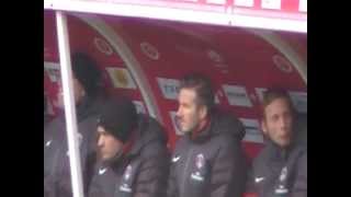 Stade de Reims-PSG, 02/03/2013, banc de touche Parisiens