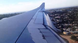 Landing at Montevideo with an Iberia Airbus A340