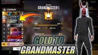 Finally on the grandmaster || Garena free fire || INNOCENT GAMER