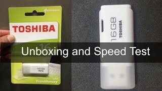 TOSHIBA USB Flash Drive: Unboxing & Speed Test