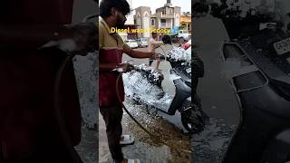 Diesel wash Activa💦 #wash #scooter #share #subscribe