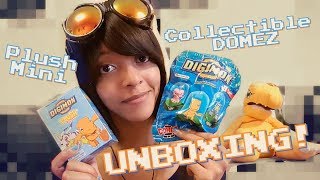 Digimon Mini Plush & DOMEZ Collectible Figure Unboxing!