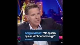 Sergio Massa: No quiero que el kirchnerismo siga