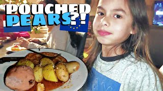 DELICIOUS HOMEMADE POACHED PEARS 🍐 Do beans make you taller !? 🌴 The Hightrees 🌲 Family Vlog