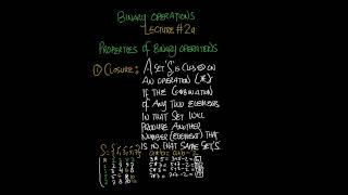 MATHEMATICS || Closure Property on Binary Operations | Lecture 2a | #maths