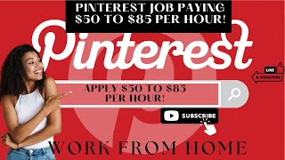 (PINTERESTCAREERS)$50-$85 HOURLY PAYING JOBS WORKING FROM HOME! NOW HIRING! #workfromhome #remote