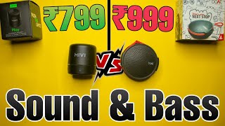 Mivi Play vs Boat Stone 230 🔊 Detailed Review | Comparision & Bass Test + Sound Test (Hindi)