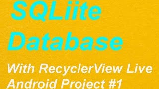 How to set and implement SQLite Database in android se Part-1