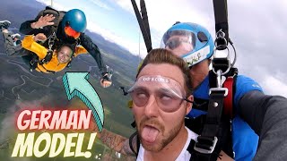 I Went SKYDIVING To Try Impress A German MODEL! (Failed)