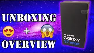 AT&T Samsung Galaxy S7 Edge Silver Titanium Unboxing