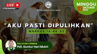 Ibadah Live Streaming | Minggu 23 Oktober 2022 | POUK GKPO Sulaiman |