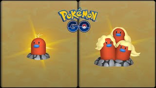 Pokemon Go: Evolving Shiny Alola Diglett into Shiny  Alola Dugtrio