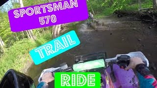 Polaris Sportsman 570, KFX 400 | Trail Ride Pt 2