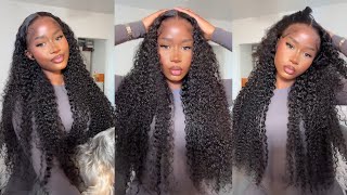 THIS MIGHT BE MY BEST INSTALL YET! | 28inch Deep Curly HD Frontal Wig |  West Kiss Hair