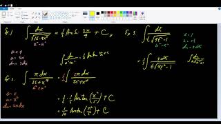 Integrals Yielding Inverse Trigonometric Functions