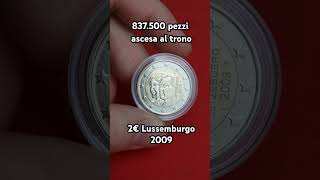 moneta da 2€ commemorativa lussemburgo 2009